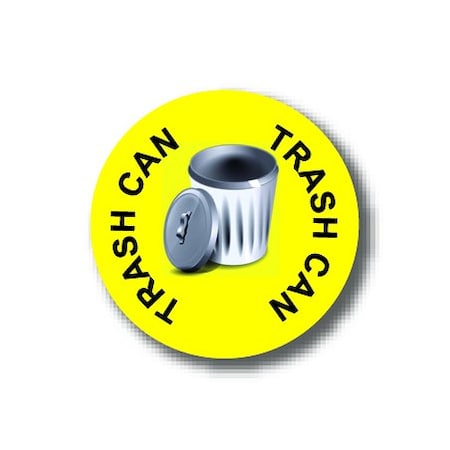 Ergomat 16in CIRCLE SIGNS - Trash Can DSV-SIGN 256 #1664 -UEN